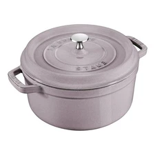 SALE - 4 Qt Staub Cast Iron Round, Dutch Oven, French Lilac Free Ship