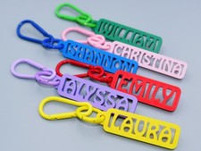Custom Name Keychain   Personalized Uppercase Hollow Out Keychain