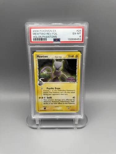 Pokemon Mewtwo Delta Species 24/110 Holon Phantoms Rare Reverse Holo PSA 6 2006