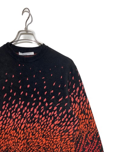 GIVENCHY Allover Muster Strick Gr: XS schwarz x rot BW907R4Z5L Herren - Bild 3 von 5