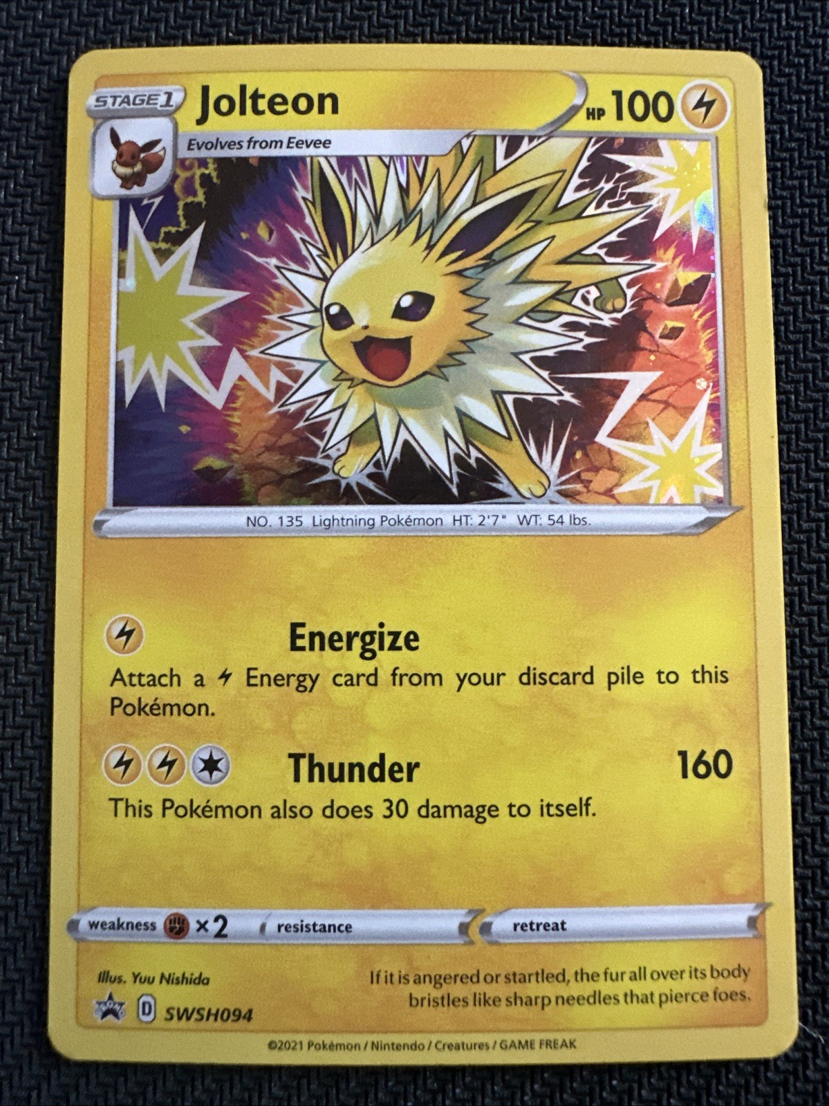 Jolteon - SWSH094 - Black Star Promo - Holo - Pokémon TCG - NM