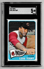 1965 Topps LUIS TIANT #145 Rookie card EX SGC 5 Cleveland Indians. rookie card picture