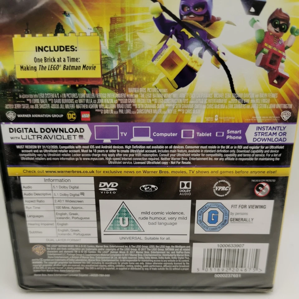 The LEGO® Batman Movie [DVD] [2017] uk dvd  new sealed - Image 3 of 4
