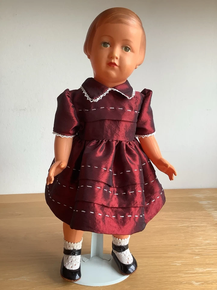 Pour Ancienne Poupée FRANÇOISE de MODES&TRAVAUX - ROBE Déc.1957+Avril 1953 - Photo 2/4