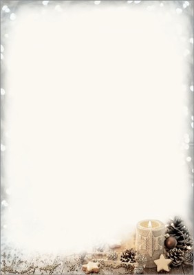 sigel Weihnachts-Motiv-Papier ''Beige Christmas Candle'' A4 25 Blatt