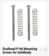 Stew Mac USA #3362 Oval Head P90 Mounting Screws For Solid Body Guitar