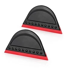  2 Pack Black Mini Squeegee for Vinyl, Window Tint Car Film Wrap, Sign Making, 