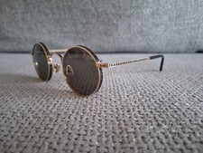 MATSUDA Round Sunglasses Model M3100 Shinny Gold Black Green LNS 47-23