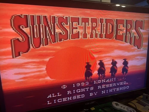 Sunset Riders (Super Nintendo, SNES, 1993) Tested Authentic