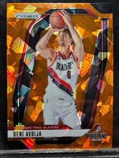 Deni Avdija 2024-25 Panini Prizm #13  Prizms Orange Ice  Portland Trailblazers