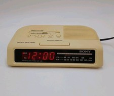 Vintage Sony Dream Machine ICF  C25 AM/FM Alarm Clock Radio Tested Working Clean