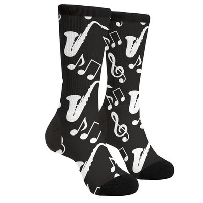 Sigouyinei Casual Funny Funky Novelty Socks For Men Women 1 Black and White9