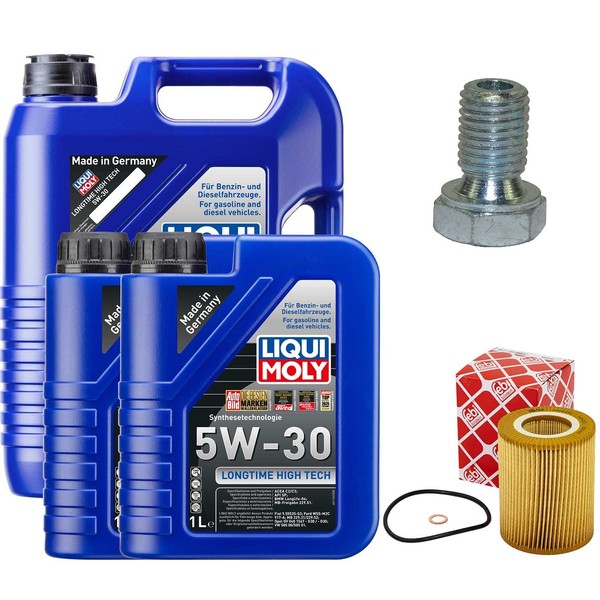 MotoröL Filter Set 5W-30 Liqui Moly 7 Liter + Schraube FüR BMW 3Er 5Er 7Er Z3 Z4-image