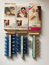 Vintage Sylvania Blue Dot flashbulbs M3B Lot of 7 clear bulbs  22 blue bulbs