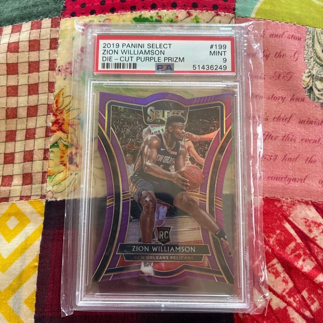 201920 Panini Select Zion Williamson RC Purple Prizm DieCut /99