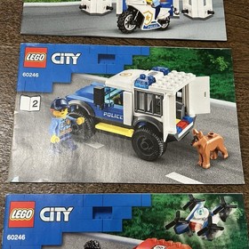 LEGO City: Police Station 60246 Manuals Only #1 #2 #4