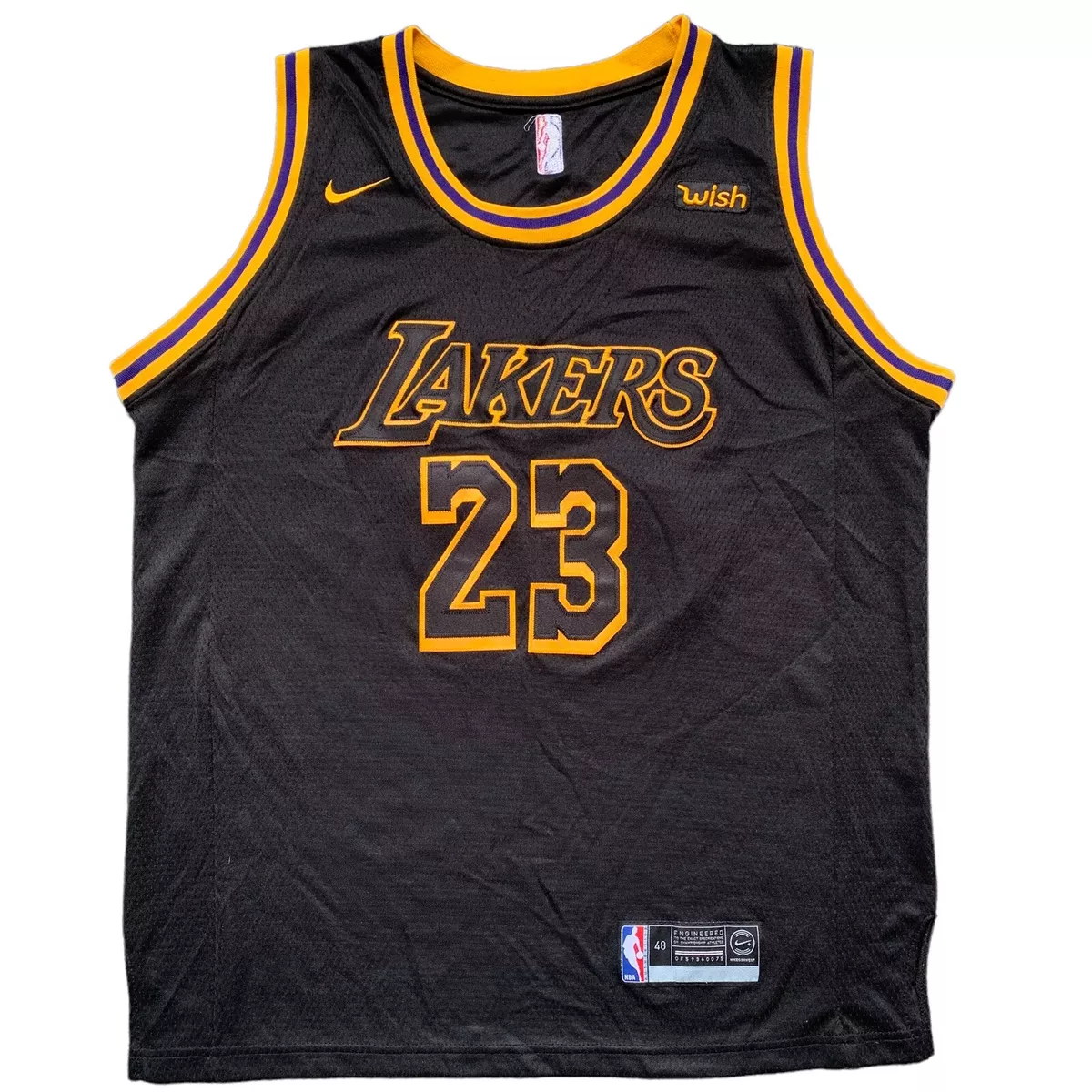 Nike Los Angeles Lakers LeBron James #23 NBA Swingman Basketball Jersey  Mens XL