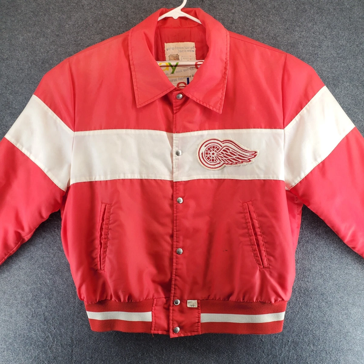 Detroit-Red-Wings Jacket / Vintage NHL Starter Coat / 90s Champion Sports Team Graphic