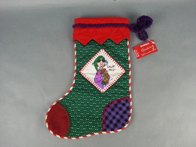 Nwt New Stuff This Shoebox Holiday Christmas Xmas Stocking Sock