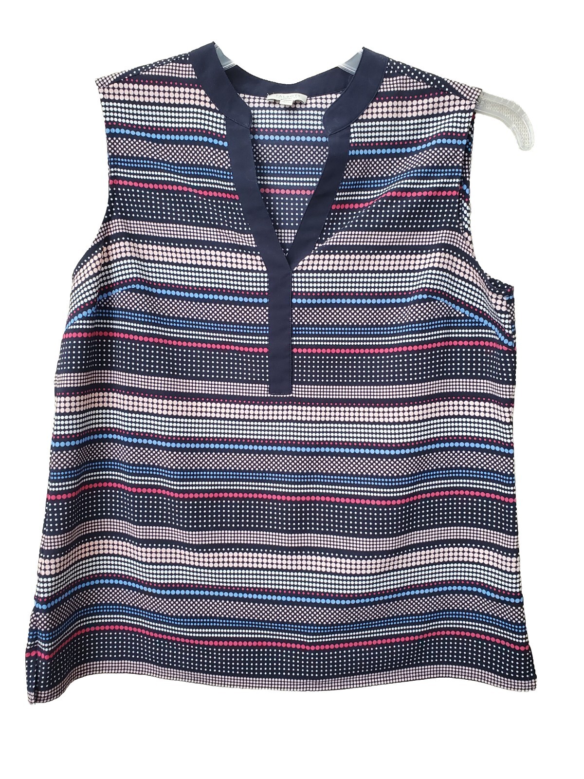 Talbots Petites Multicolor Dot Pattern Sleeveless… - image 1