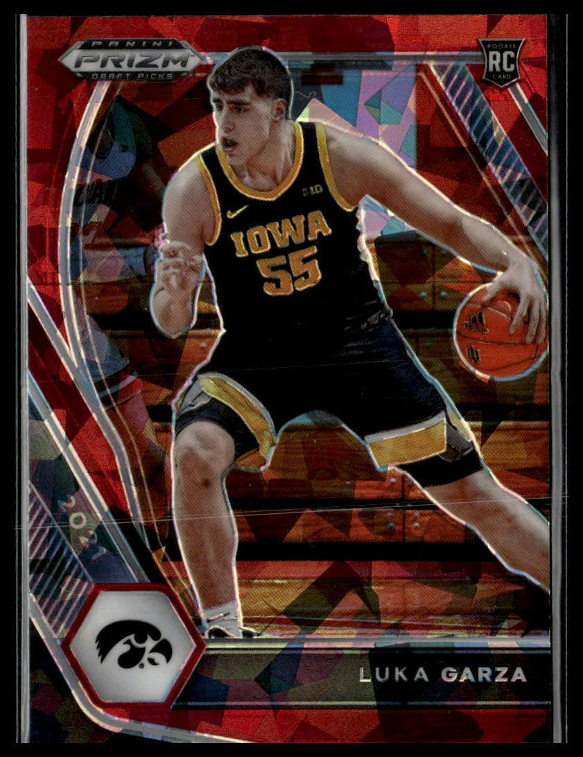 2021 Panini Prizm Draft Picks #51 Luka Garza Red Ice