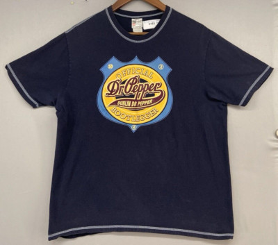 VTG Dr Pepper Official Bootlegger Dublin TShirt LARGE Short Sleeve Hanes Beefy T