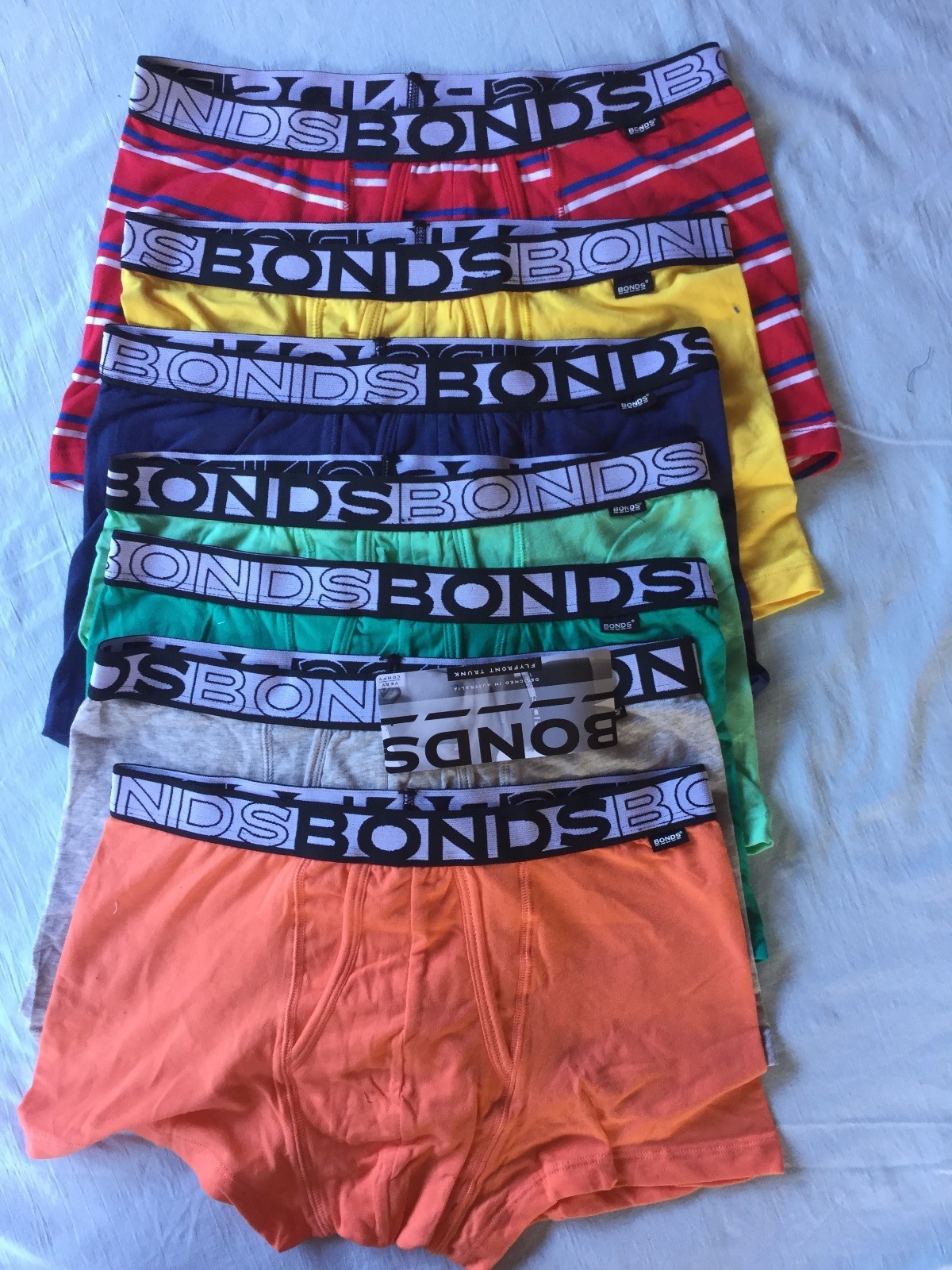 3 PACK MENS BONDS FLYFRONT TRUNKS UNDIES SHORTS BOXERS BRIEFS SIZE S