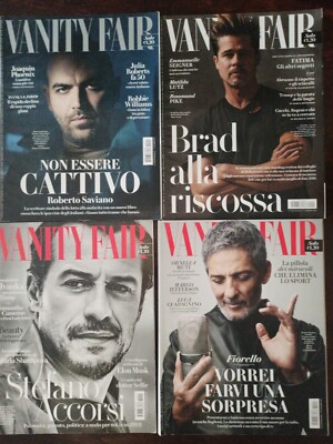 4 VANITY FAIR ITALY - 2017 - Saviano-Brad Pitt- Accorsi-Fiorello