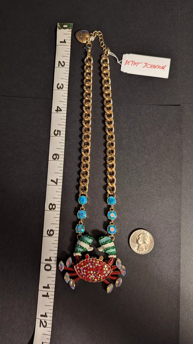 Betsey johnson sales crab necklace