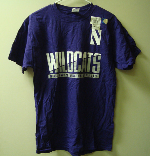 Northwestern Purple T-shirt Short Sleeve Top Wildcats Mens size L