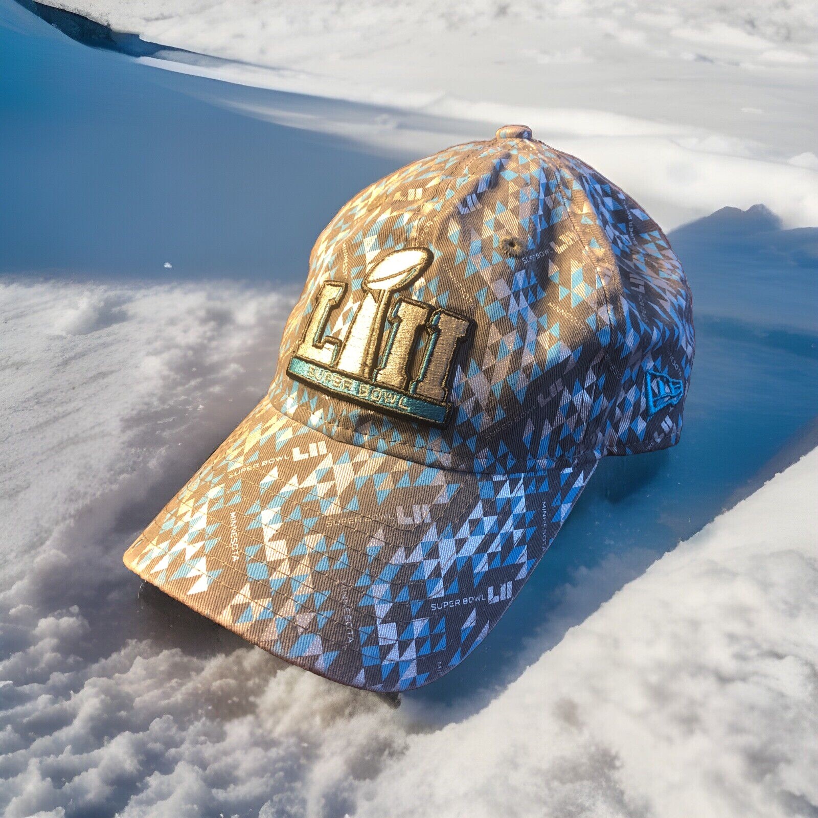 NFL Super Bowl 52 LII Philadelphia Eagles Blue Silver New Era 9Twenty Cap