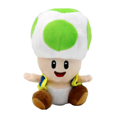 Banktoad Super Mario Bros Green Toad Brigade Plush Soft Toy Stuffed Animal 6''