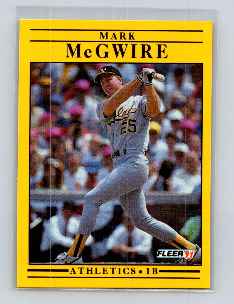 1991  Fleer #17b Mark McGwire  UER, VAR