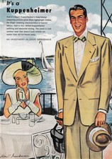 1947 Kuppenheimer Summer Wear: And It's Smart Vintage Print Ad