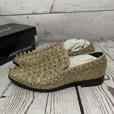 Alberto Fellini Men Sparko Fashion Spiked Loafers 9 Alberto Fellini | Shoes | Alberto Fellini Mens Blue Sparko  main image 3