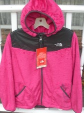 The North Face Girls Oso Hoodie Fleece Jacket- APZE- XL -Fusion Pink- New