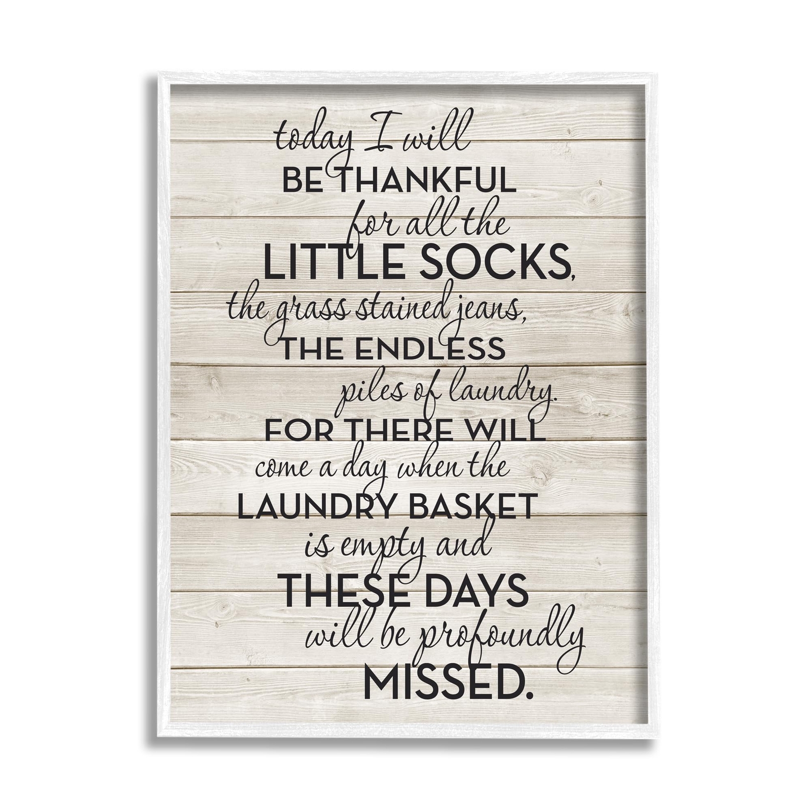 Stupell Industries Rustic Parenting Phrase Framed Giclee Art by Lettered and ...