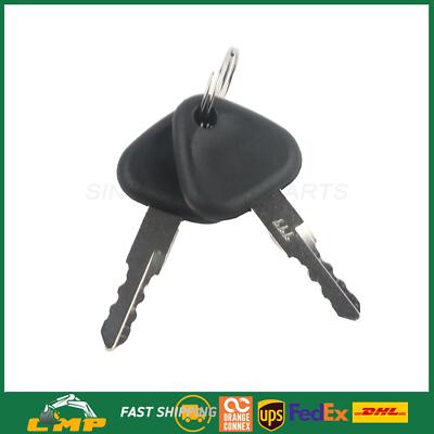 2PCS 777 Starter Ignition Keys For Volvo EC210B EC240B Excavator Heavy Equipment