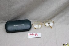 Gold Colored Laura Ashley Eye Glasses with Case Frames Cornelia
