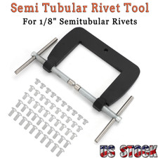For 1/8" Semitubular Rivets Fixt Dies Vent Window Fix Semi Tubular Rivet Tool US