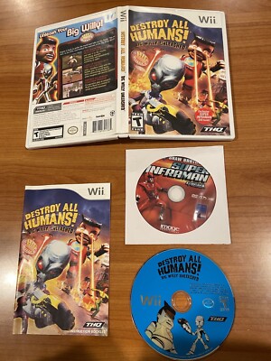 Destroy All Humans! Big Willy Unleashed (Nintendo Wii) Super Inframan DVD RARE