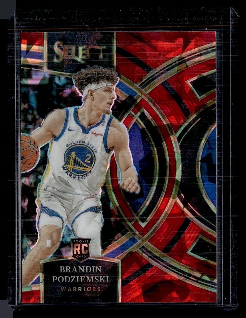 2023-24 SELECT RED ICE PREMIER ROOKIE BRANDIN PODZIEMSKI WARRIORS