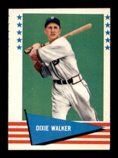 1961 Fleer Baseball Greats (F418-3) #151 Dixie Walker Diamond Cut - Crease Free