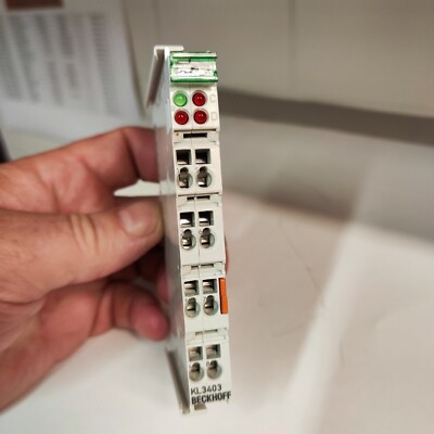 BECKHOFF EL3403 3-ch. analog input power measurement 500 V AC 1A 16 bit