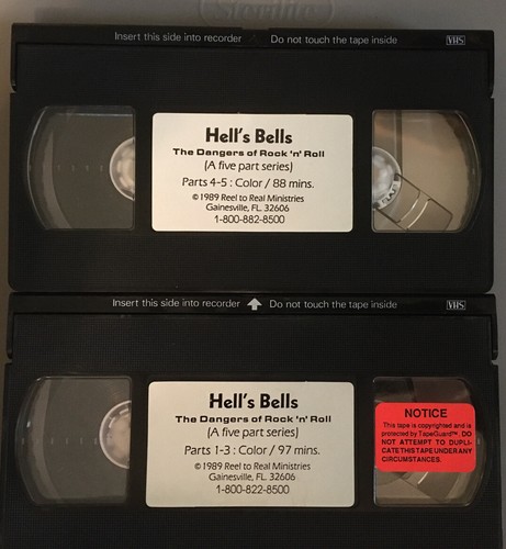 Hells Bells The Danger Of Rock ‘N’ Roll Vhs Bon Jovi Guns N’ Roses Metallica - Picture 4 of 4
