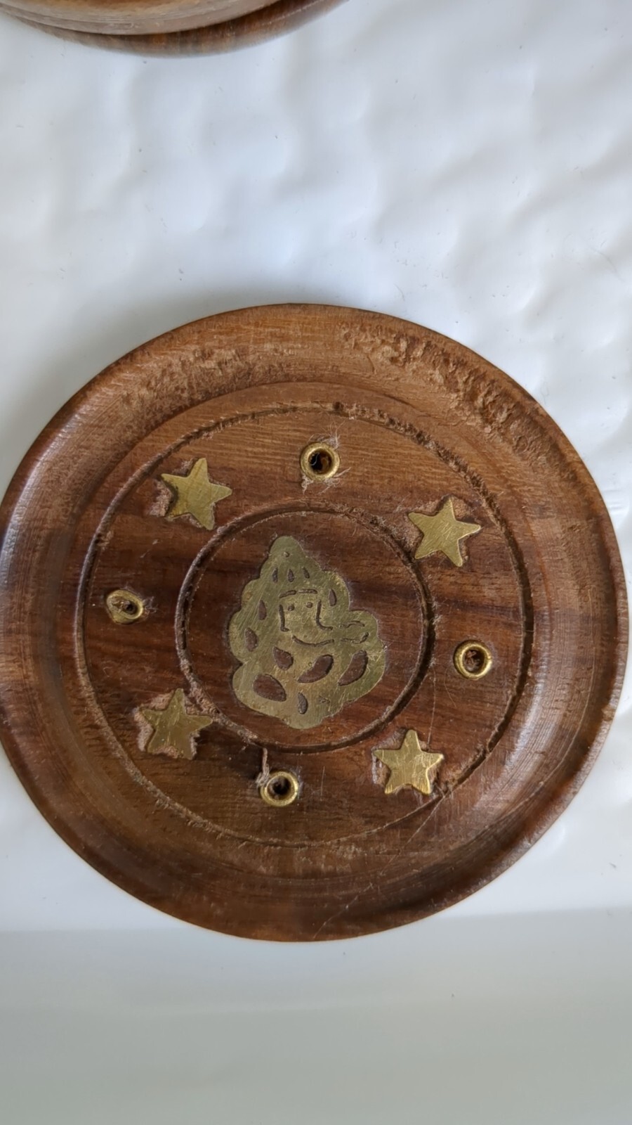 Incense Holder Wood Incense Stick Holder Burning Incense Box Burner Ash Catcher