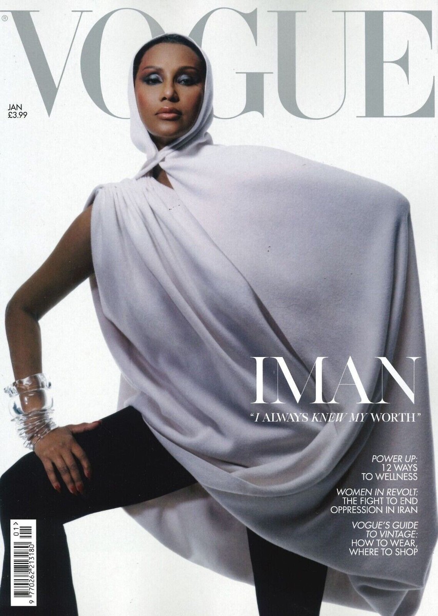 Vogue Magazine, Cover #2, Iman, Bowie, Liz Kingsman, Riakporhe