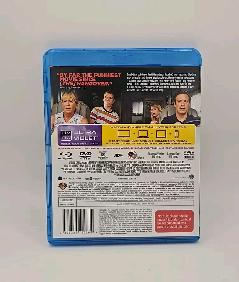 We're the Millers Extended Cut (Blu-ray, 2013) Rare Alternate Cover - Reg Free - Image 2 of 4