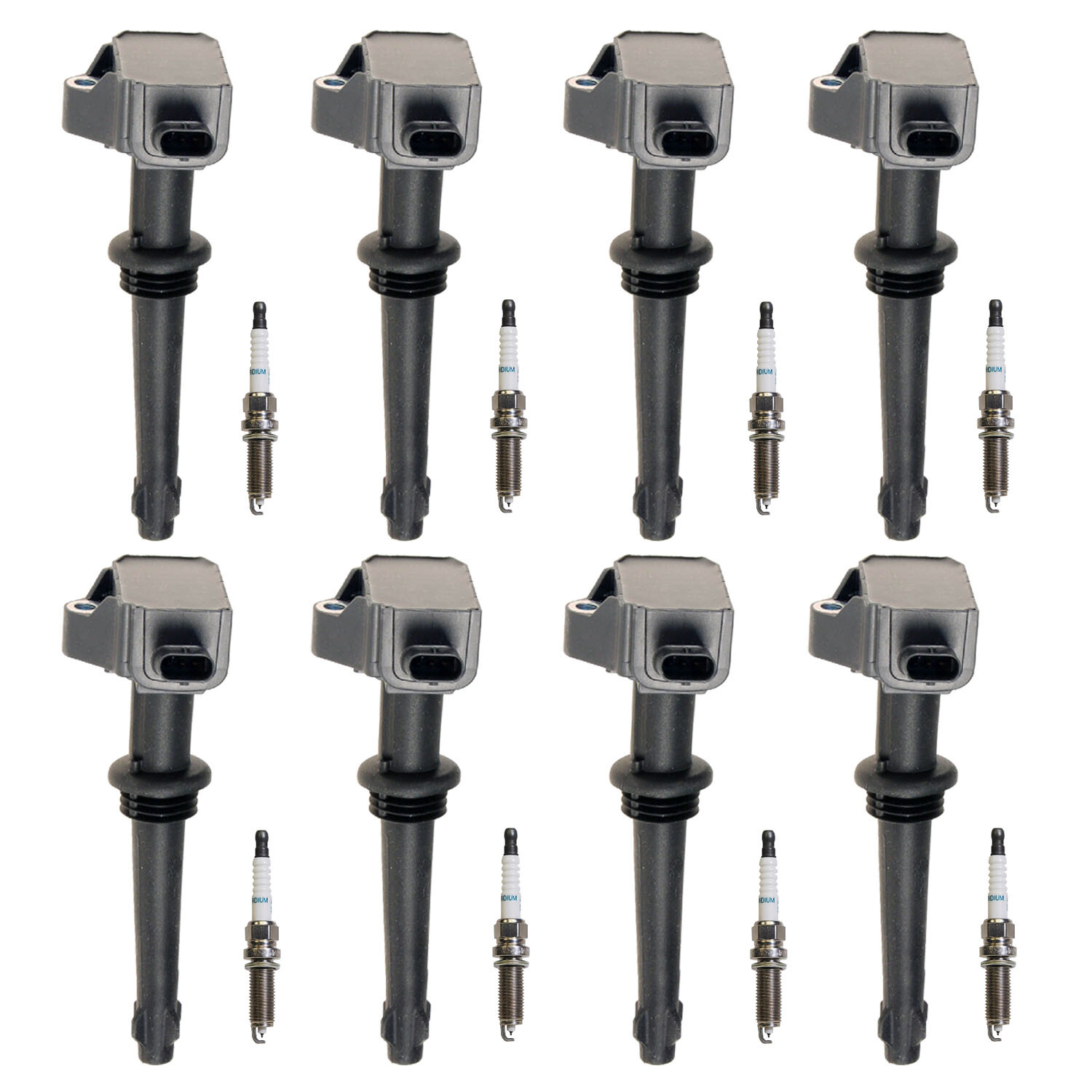 Bosch 8 Ignition Coil Denso 8 Iridium Long Life Spark Plug Kit For LR4 XF XKR V8