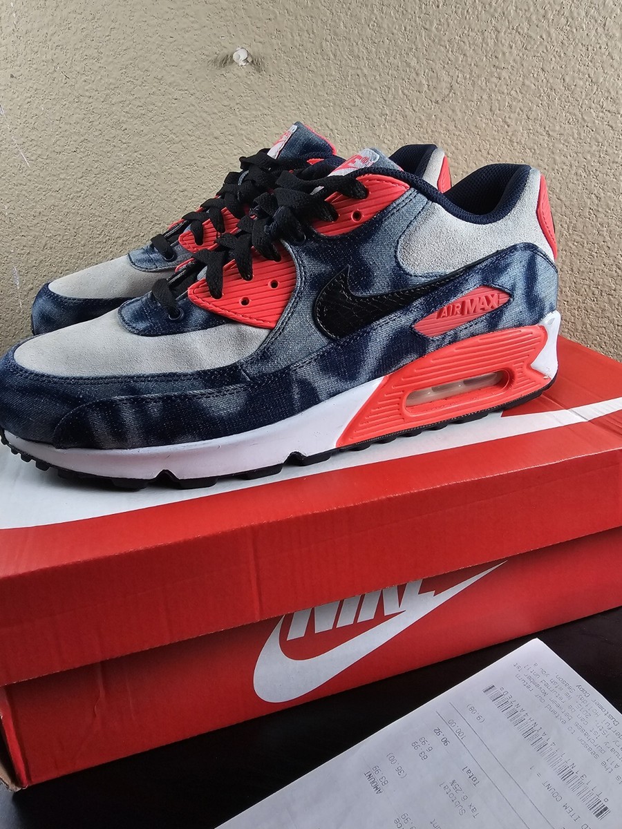 air max 90 red camo denim